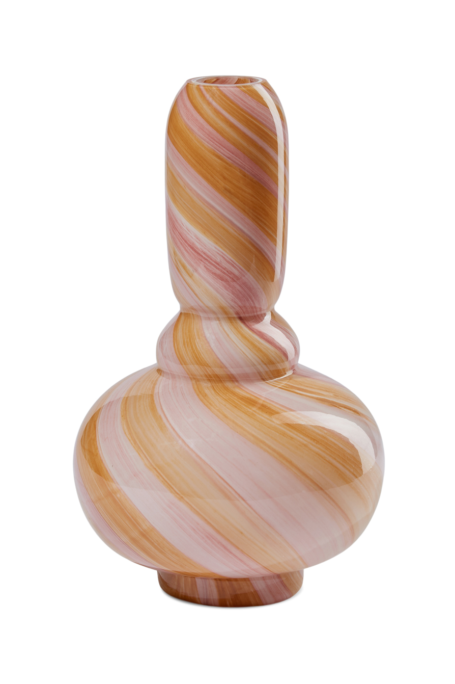 Twirl Vase tall pink