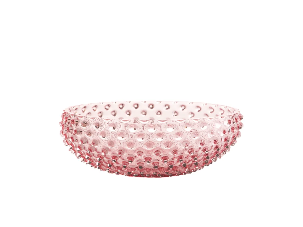 Hobnail skål Ø30 rosa