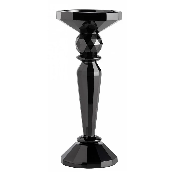 Sort krystal lysestage H22 cm. – billede 1 af 2